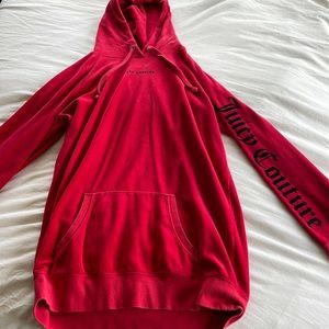 JUICY COUTURE Oversized Red Hoodie Size M